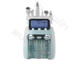 portable 7 in 1 Beauty Hydrogen Oxygen Hydra Skin Peel Facial Equipment Small Bubble Face Massage Beauty Machine