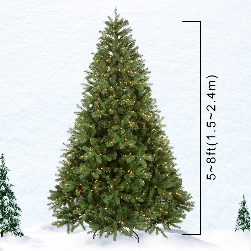 Decorated 20ft 30ft Giant Outdoor Lighting Christmas Tree With Decorations