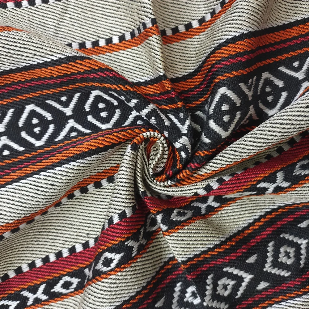 Custom new design arabic style jacquard sadu fabric for sofa furniture textile