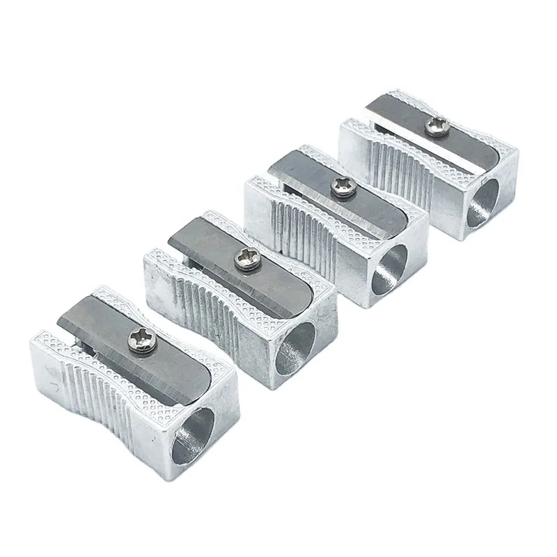 Заводская креативная коническая металлическая точилка для карандашей из алюминиевого сплава, студенческие принадлежности, оптовая продажа, точилка для карандашей