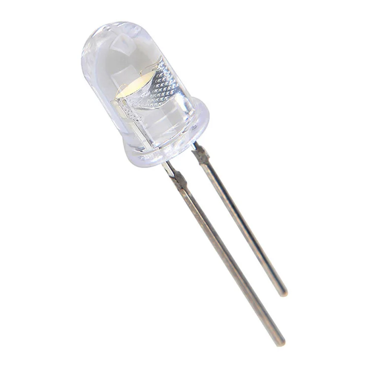 
 Круглая светодиодная Диодная лампа холодного белого света 5 мм High Ra 95 dip 3V F5  