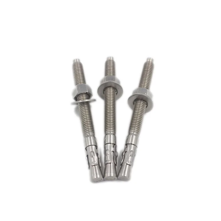 Hot sale A2 A4 anchor bolt M20 with nut and washer iso9001 certificated