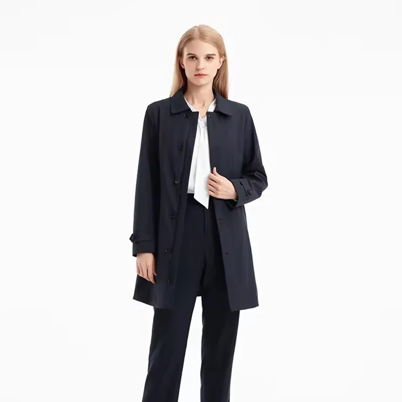 Accept Custom long sleeve Ladies jackets and coats solid female formal Elegant office wear for ladies