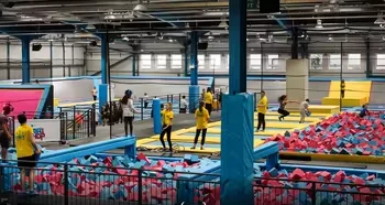 Ninja Warrior Course Indoor Trampoline Park Kid Indoor Playground