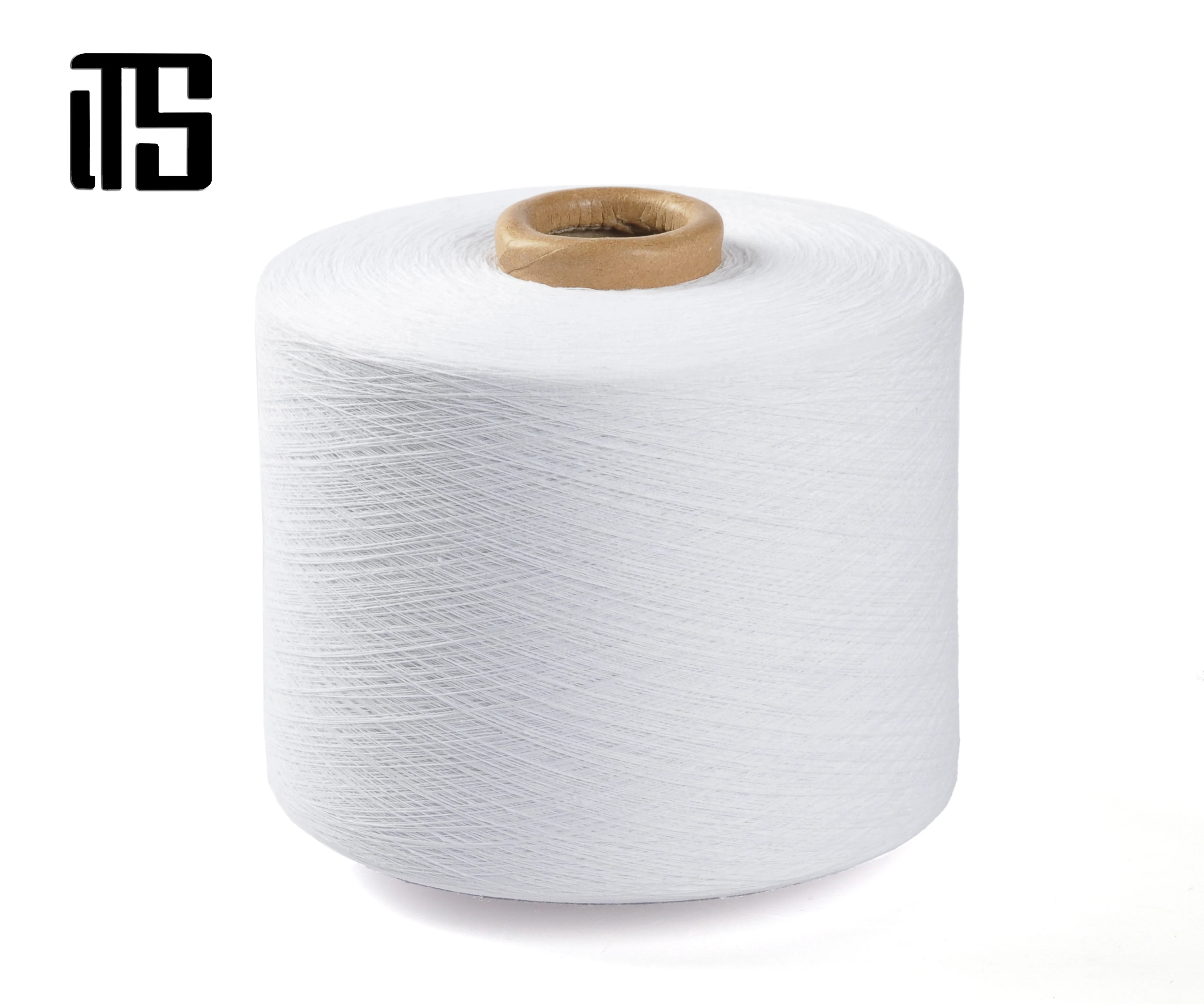 21s/1 Pre-fiber Recycle Cotton Yarn Recycled Polyester Thread Blended Yarn For Knitting