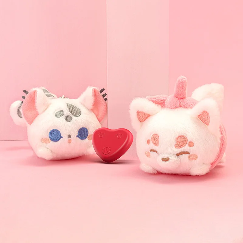 New Interactive Plush Pet Toy with Sustained Heartbeat Movement Dog Toy that Vibrates for Cats