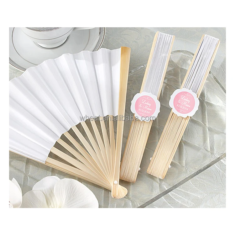 China Factory Many Colors Luxurious Wedding Gift Bamboo Hand Fan Customize Logo Mix Colors Silk Fan Wedding Favors