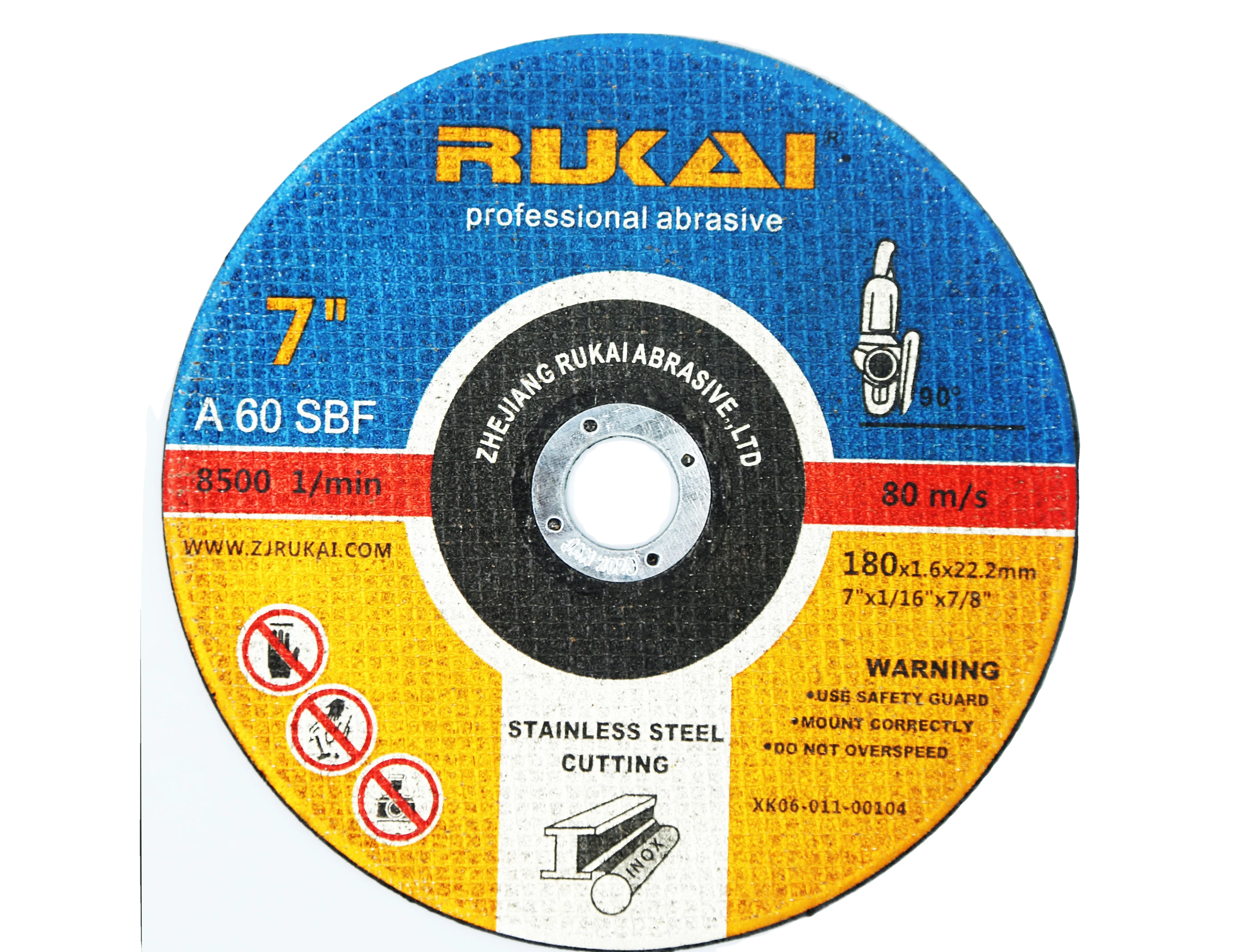 RUKAI 180X1.6X22 super thin cutting disc for rubber