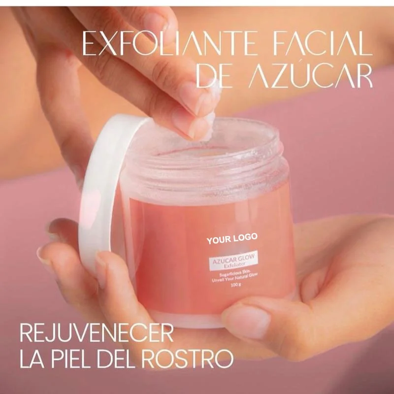 Tiktok Sale Deep Cleansing Exfoliating Whitening Face Scrub Organic For Smooth Glowing Skin Facial Scrub