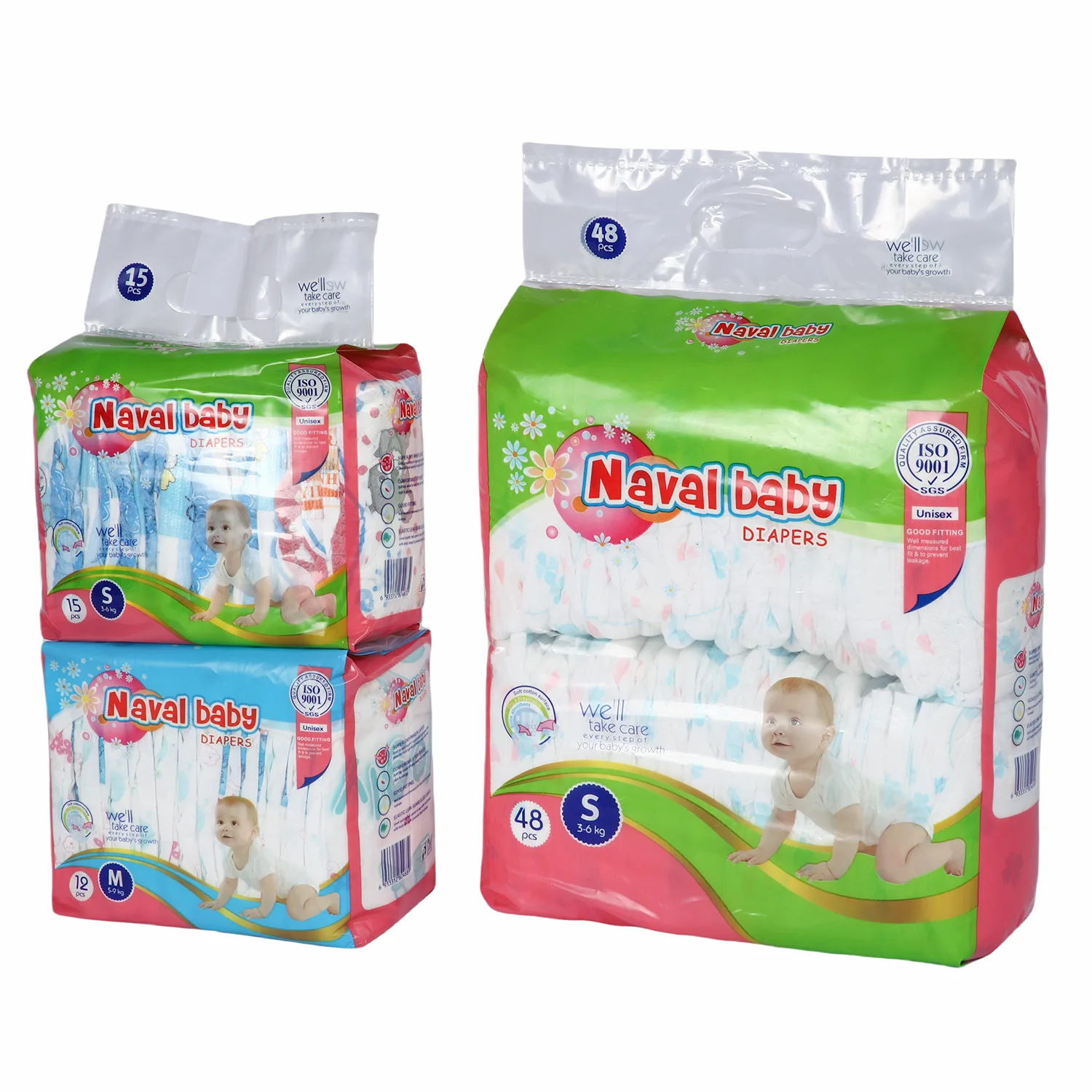 The new upgrade is degradable diapers quality high absorbent disposable baby diapers cotton diaper for newborn baby