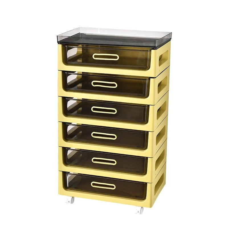 Makeup organizer desktop office storage box cabinet drawer type dustproof cosmetic lipstick plastic for bedroom accessories bins