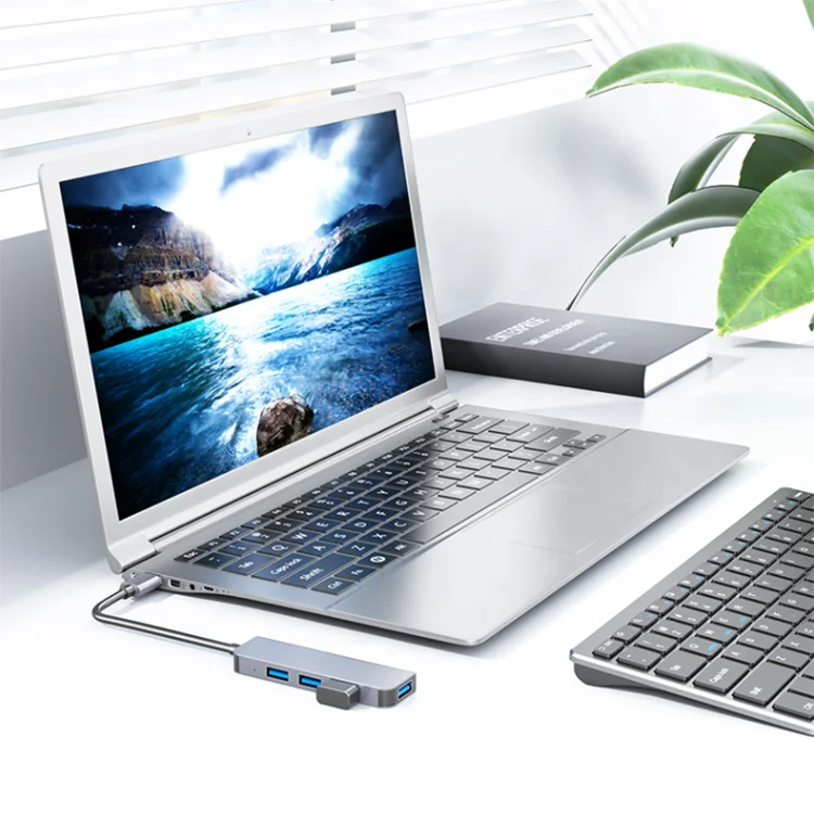 Fashion 3.0 2.0 Multiport C Adapter Usb Hub 3.0 4 Ports 4-port 4 In 1 Usb 3.0 Hub 4 Port Usb Hub For PC