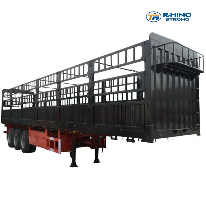 3/4/5Axle Enclosed Pickup Side Wall with Fence Drop Side Board Sidewall Trailer Cargo Transport Truck Container Semi Trailer