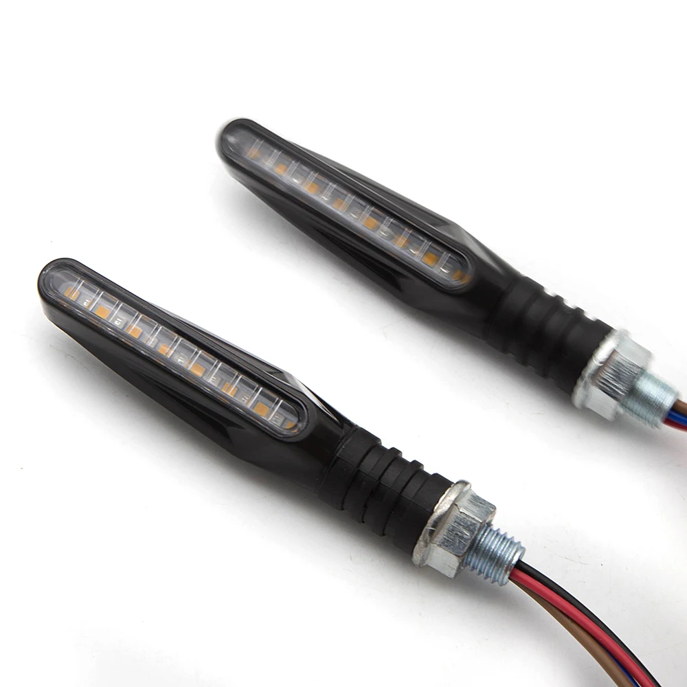 4 Wires LED motorcycle amber turn lights universal