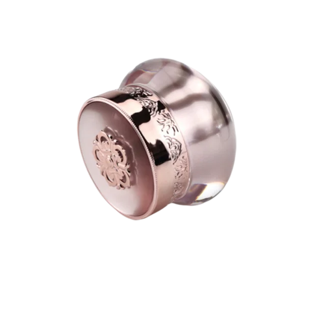 Crown cap new arrival design plastic jar acrylic 50ml cosmetic cream jar