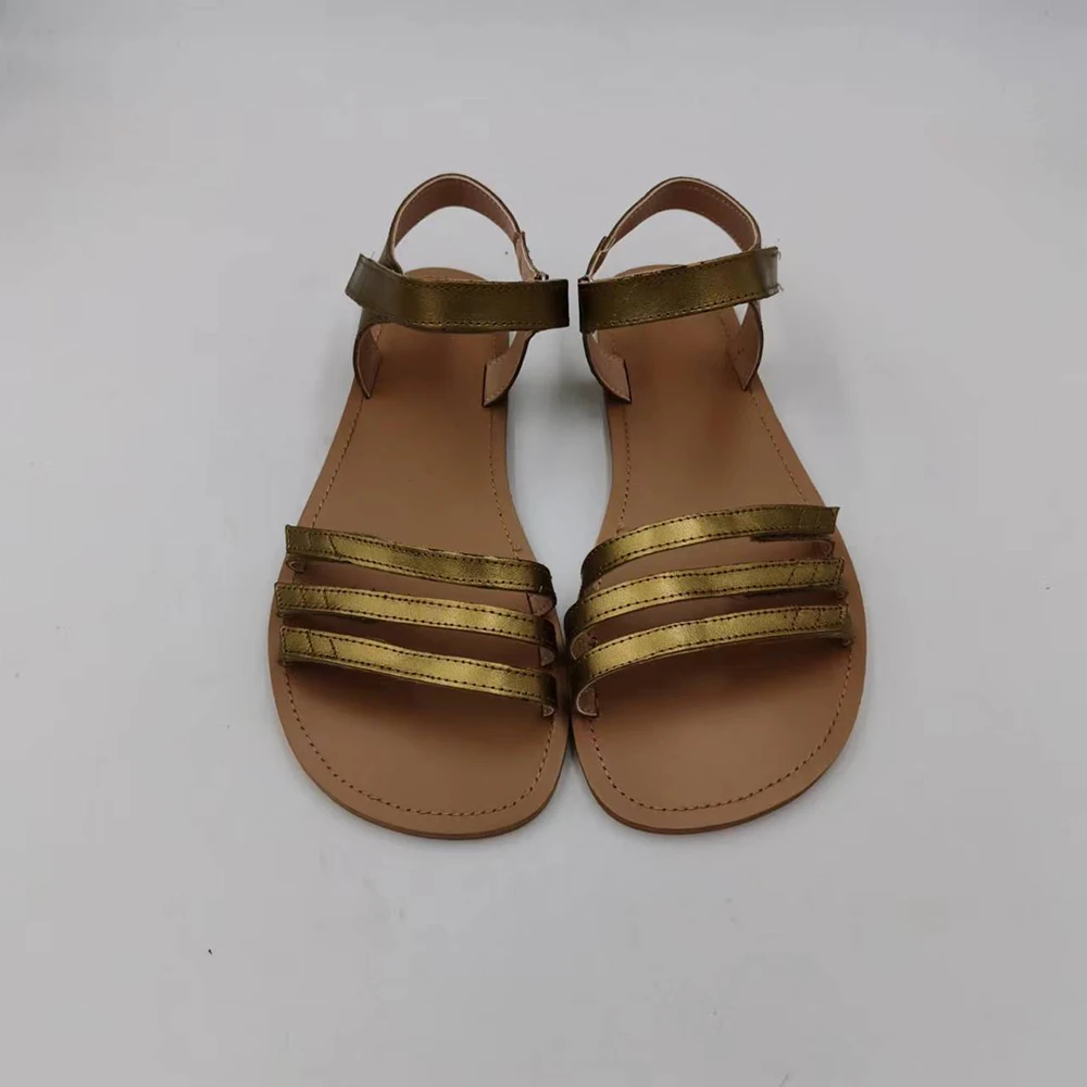 TipsieToes  Life Black Genuine Leather Casual Thong Fashion Women Barefoot Flat Sandal Women Shoes 2022 bigger size 46