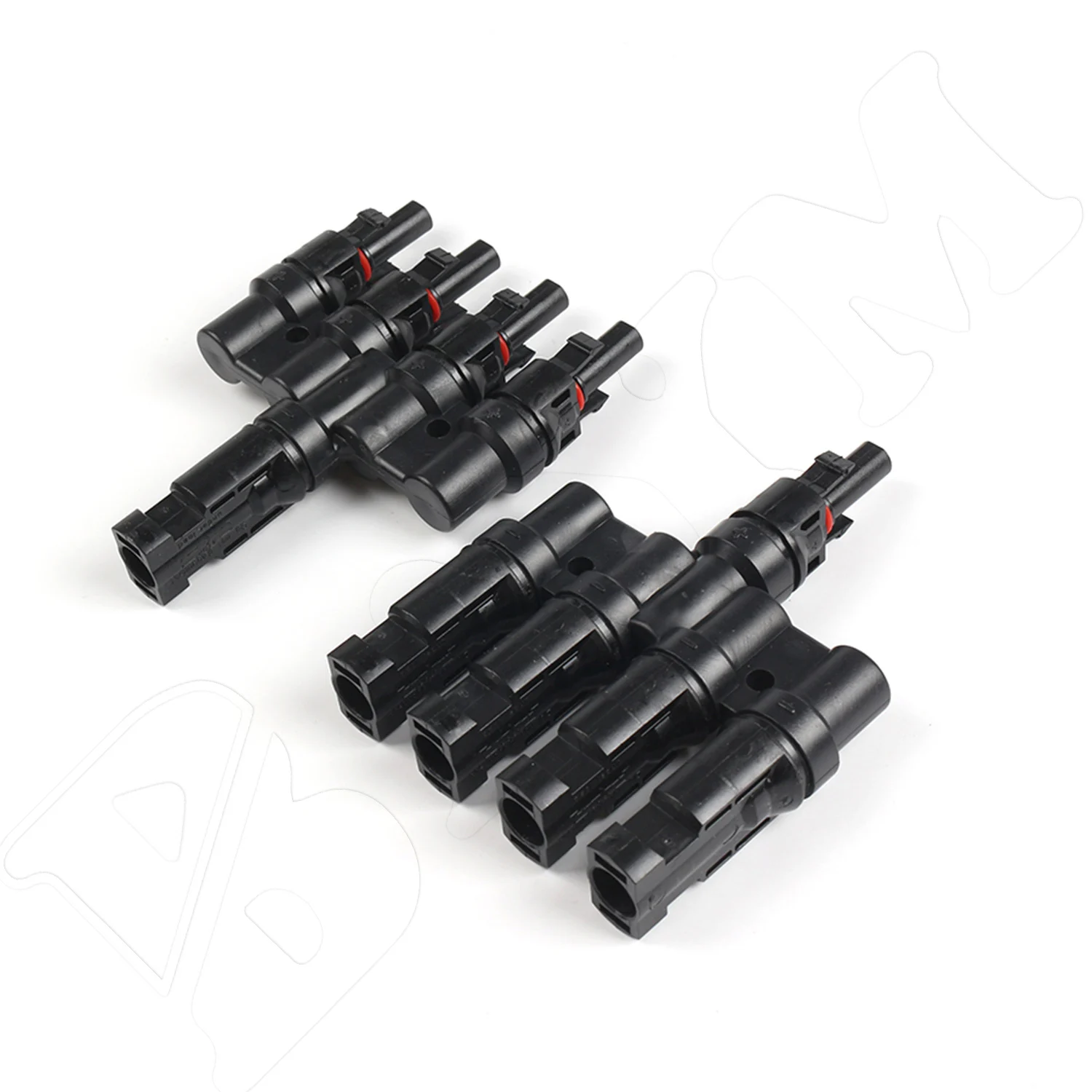 BAYM IP67 4 to 1 T Solar Branch PV Connector Standard Solar Panel Parallel Connector for Solar Panel System PV Cable Connector