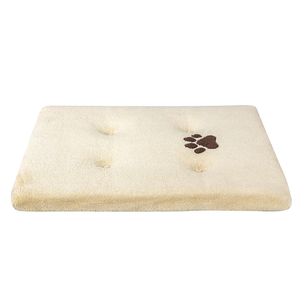 Anti-anxiety orthopedic Calming Bed Comfortable Pet Sleeping Mat Washable Coral Fleece  Non-slip dog bed dog cage mat