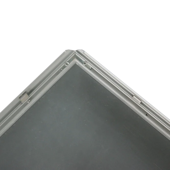 Silver Brushed Metal PVC Snap Frame Poster A1 A2 A3 Wall Mounted Display Indoor Use Square Pattern 25mm Width