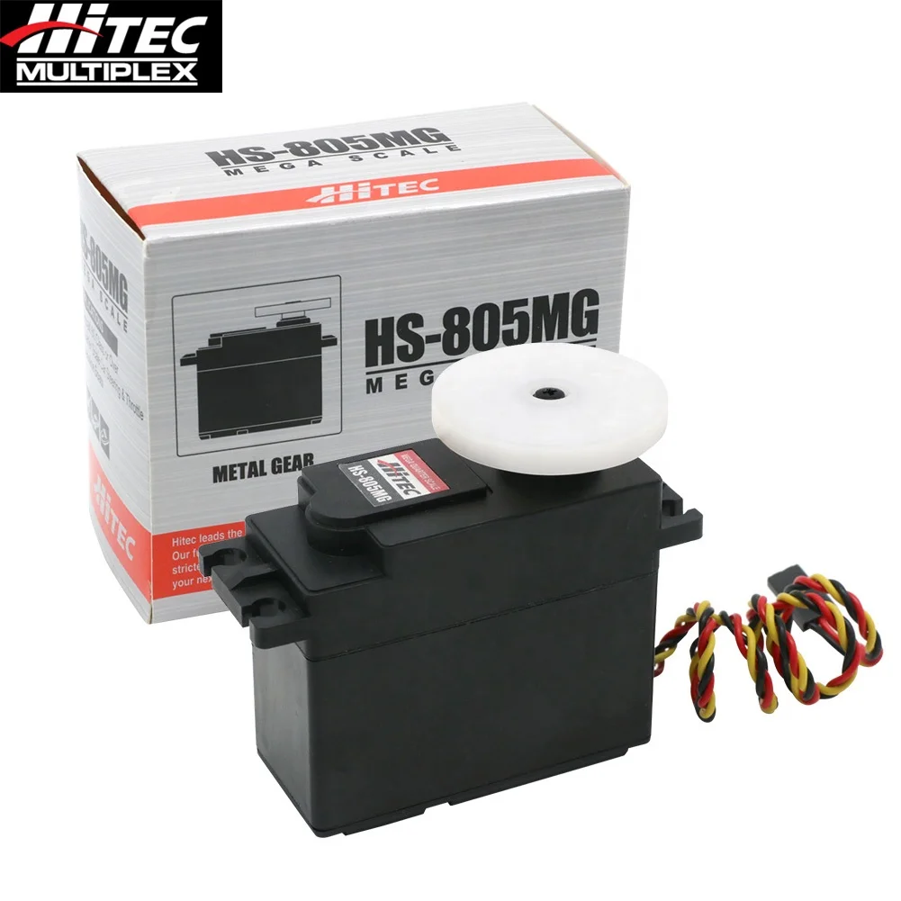 Hitec HS-805MG hs805 мг 4 8 В-6 0 В водостойкая пыленекая мега-металлическая Шестерня мм выходной вал двойной шариковый подшипник сервопривод для 1/5-го автомобиля