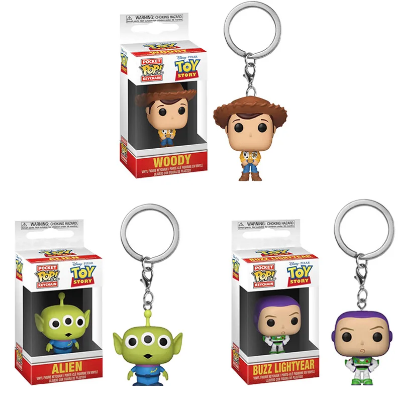 Funko POP Toy Story Woody Alien FORKY Buzz Keychain Vinyl Action Figure Collectible Model Toys puerquito de toy story