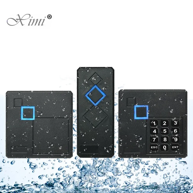 Wiegand Reader IP68 Waterproof Wiegand26/34 RFID IC Card Reader Proximity 125Khz 13.56Mhz ID for Door Access Control System