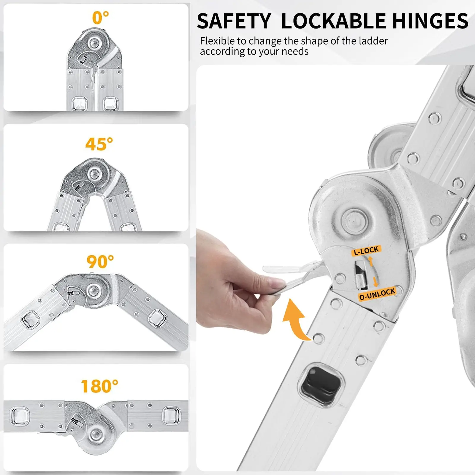 Aluminum Ladder Folding Work Makita Tools Ladder Step Light Weight Multi-purpose Extension Ladder Foldable