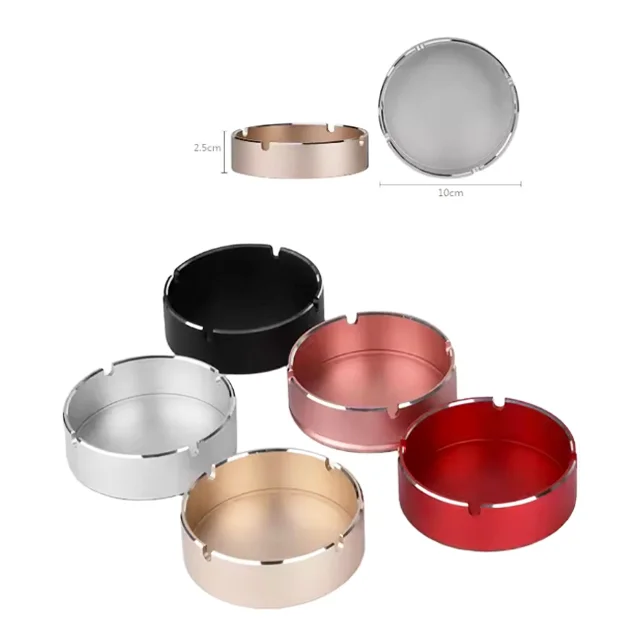 Custom Simple round CNC Machining Aluminum Ashtray Milling Service with Options in Brass Stainless or Copper