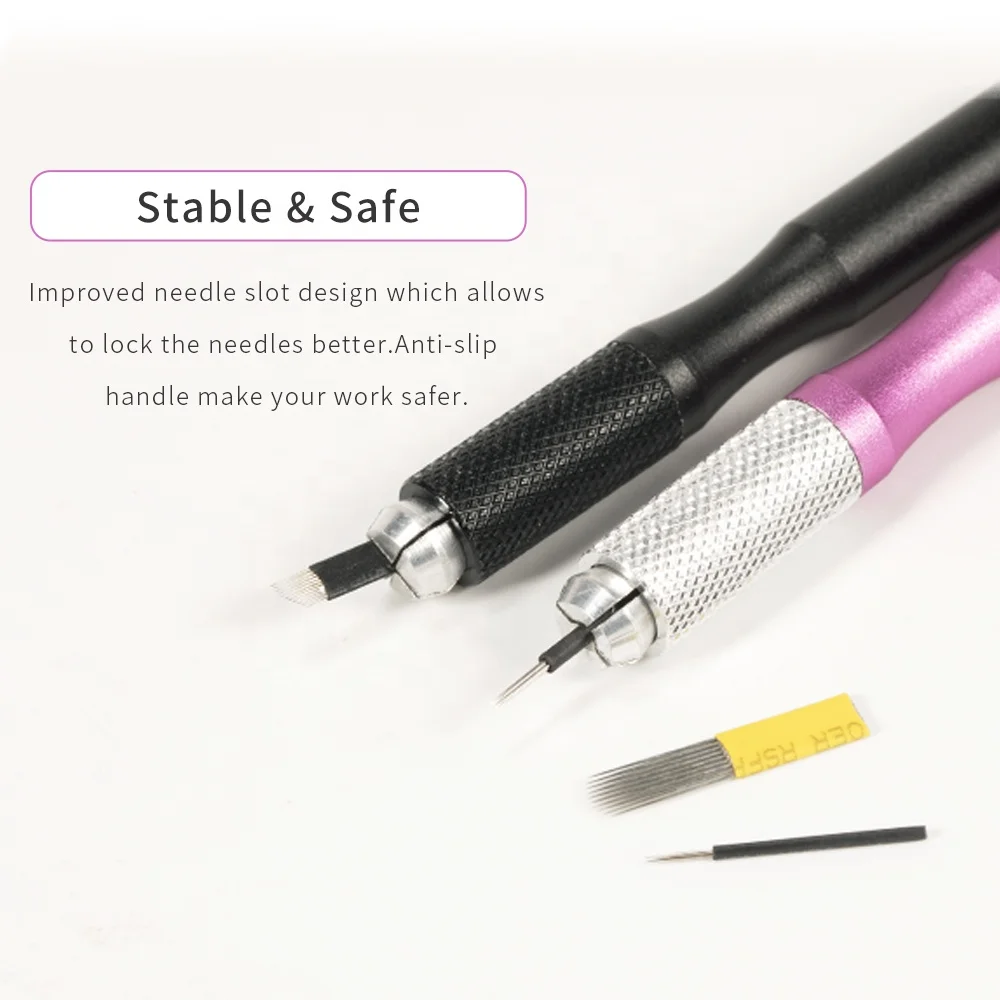 Freely Print Logo Disposable Microblading Manual Eyebrow Tattoo Pen Hand Tools For Eyebrow Tattoo