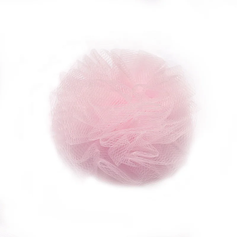 100% polyester pink tulle pompom wedding decoration custom tulle pompom