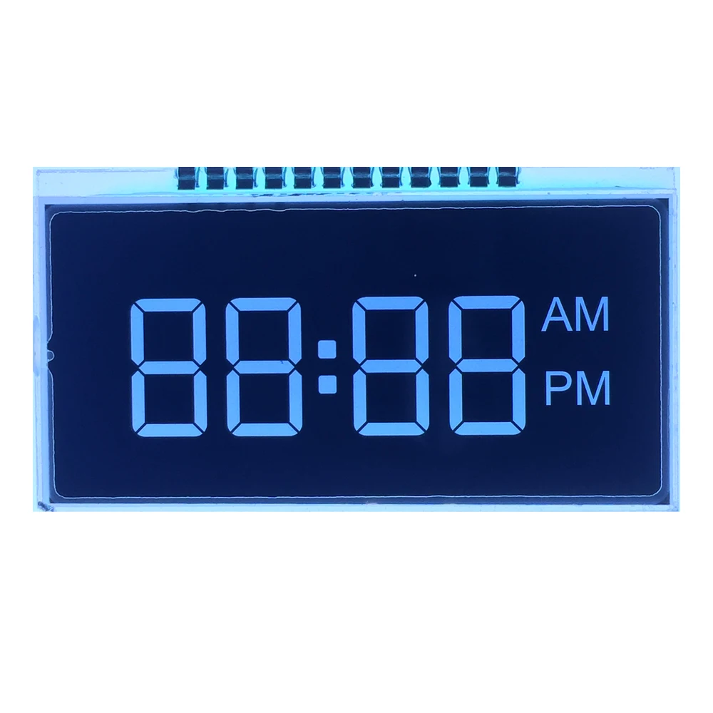 Custom lcd screen small Pin connector LCD panel VA transmissive 7 segment digital lcd display manufacturer
