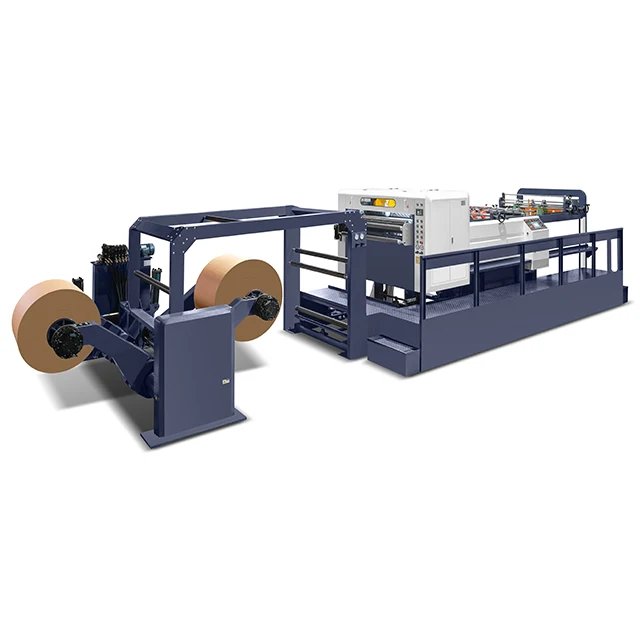 QFJ-1400-Two Roll Model Full Automatic Paper Roll Rotary Cutting Machine with Stacking