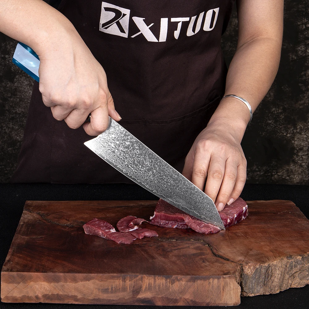 Damascus Kitchen knives Japanese Professional Kiritsuke Chef knife Cleaver Factory supplier knives wholesale