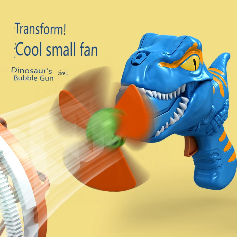 VP407 Dinosaur Bubble Machine Fully Automatic Watertight Bubble Gun Bubble Blower for Children