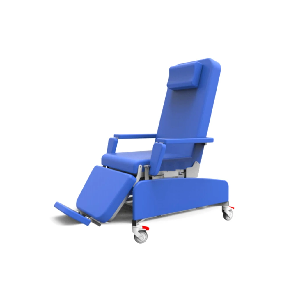 MY-O007B-1 Electric Recliner Blood Collection Chair Adjustable Patient Transfusion Reclining Dialysis Chair with Wheels