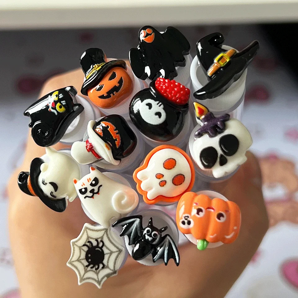 Customized halloween lash brush micro brushes mascara eyelash wands with tube wholesale lash spoolies for lash extensions