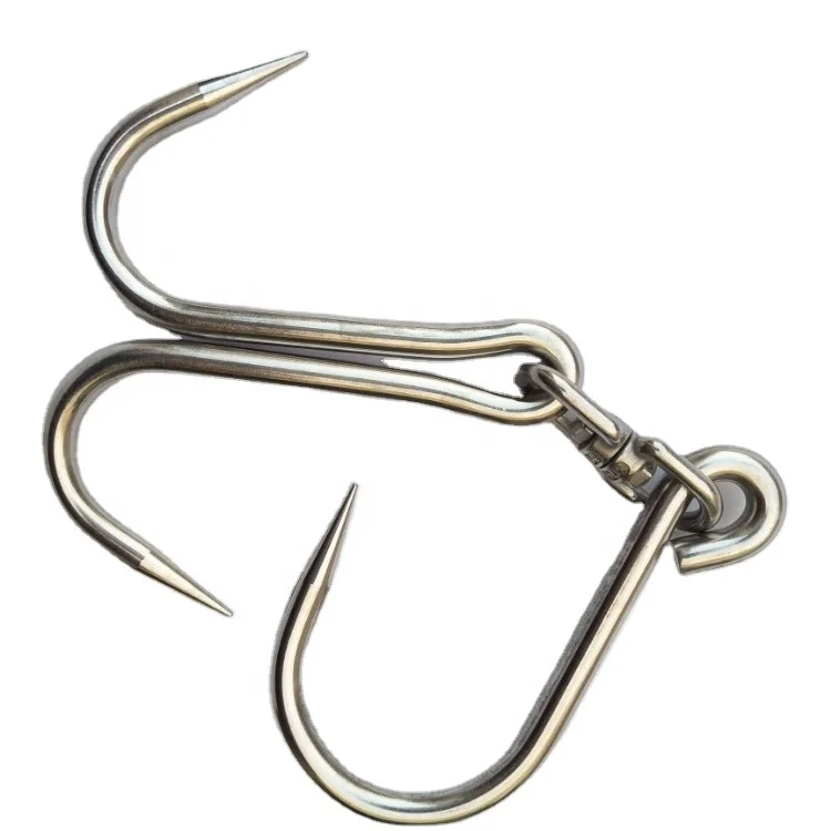 Manufacturer High-quality Cold Storage Tip Stainless Steel Double Meat Hook and Tip Metal Double S Meat Hooks