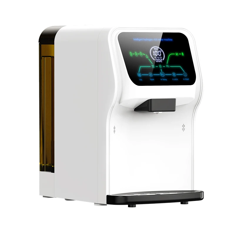 Countertop h2 hydrogen rich water generator alkaline ionizer maker machine with RO purifier dispenser