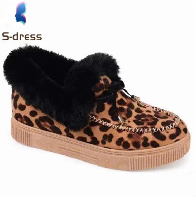Doudou Shoes Women 2020 Winter New Round Head with Velvet and Thickened Warm Cotton Shoes Platform Snow Boots Women Shoe