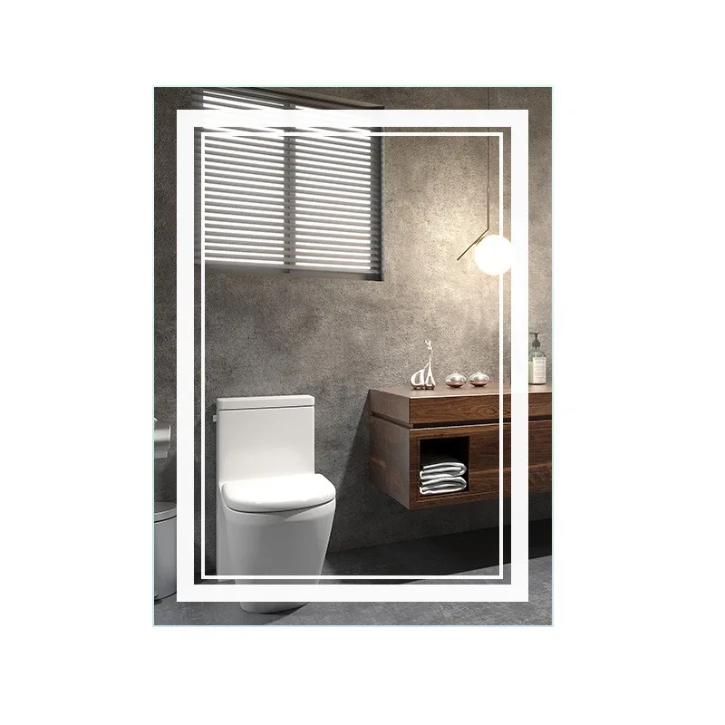 Factory Customized OEM Odm Bathroom Modern Wall Mounted Backlit Bathroom Mirror, Anti-Fog HD Round Smart LED Cosmetic Mirror