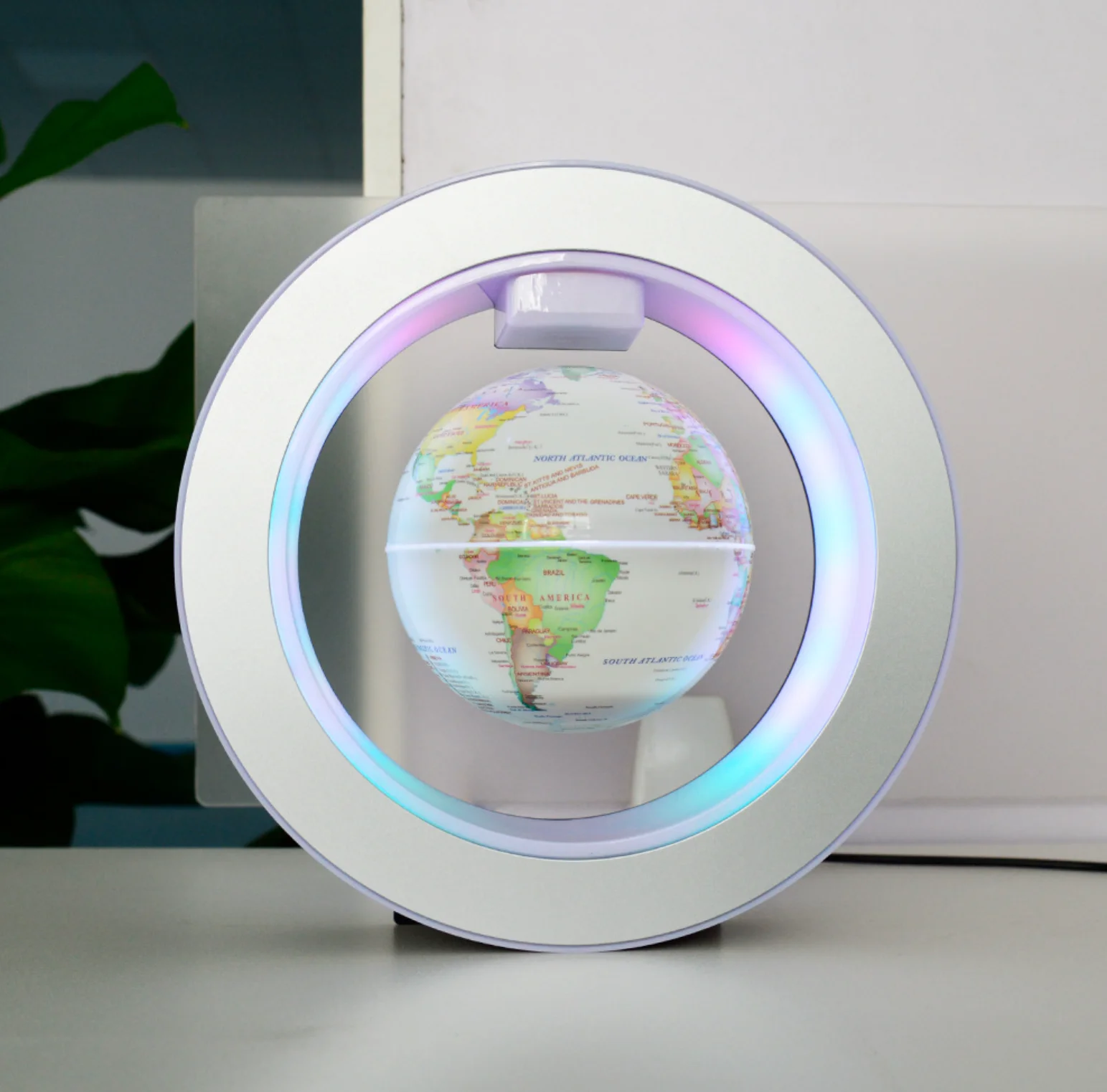 Лидер продаж, электронный светодиодный левитационный Магнитный Плавающий Шар O-образной формы, 4 дюйма, 6 дюймов