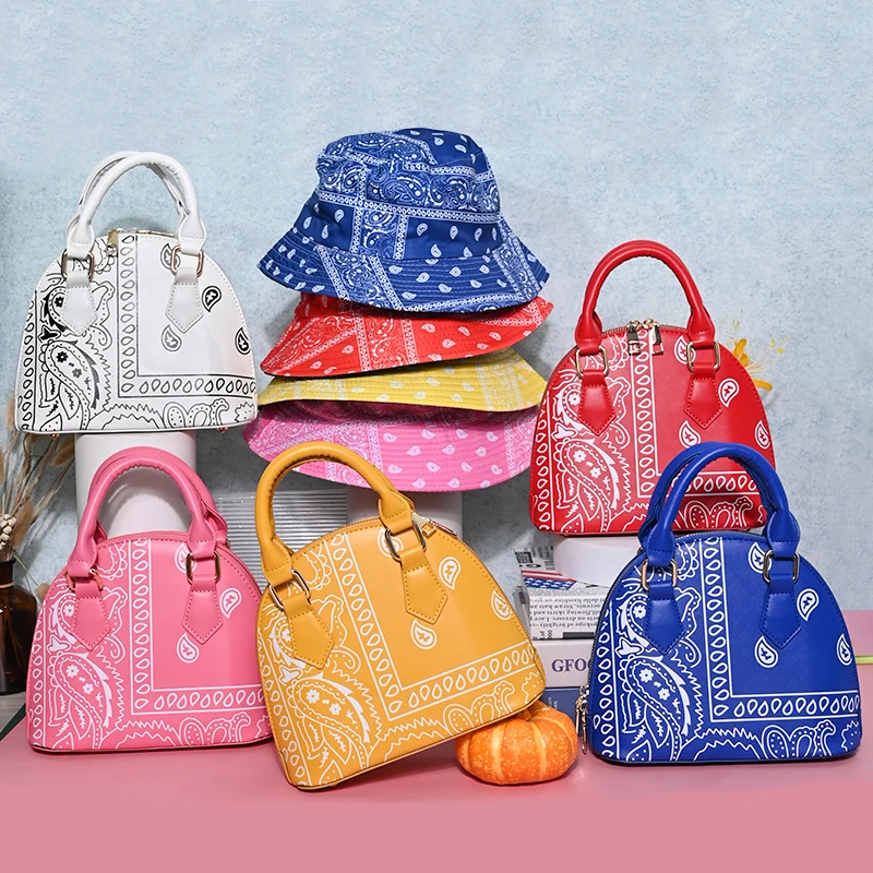 Изготовленный на заказ для девочек название бренда на заказ с принтом «пейсли» Для женщин трендовые маленькие уникальные женские бандана кошельки и сумки