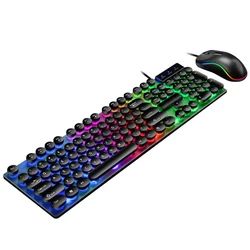 New Design Gamer RGB 104 Keys Gaming Wired Mechanical Feeling Gaming Keyboard