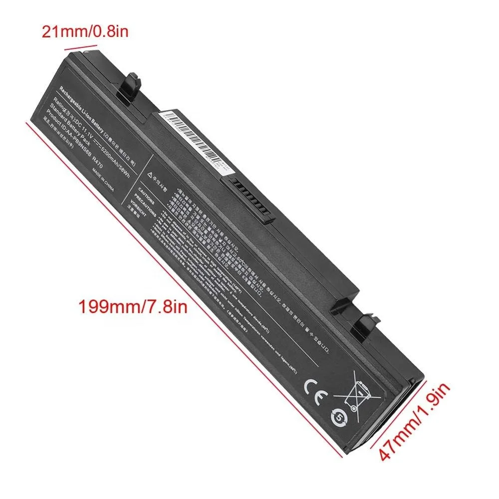  Ноутбук батарея Замена R428 R470 для SAMSUNG Q318 R439 R580 R730 RV509 RV511Series AA-PB9NC6B
