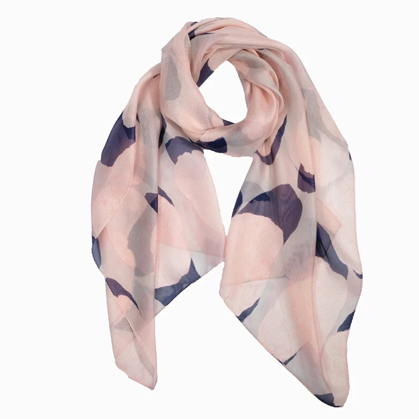 Fashion Designer Italy Silk Scarf Square Digital Print Women Pure Silk Scarf For Girl