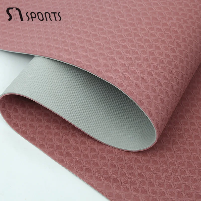2024 Best Selling Pilates Equipment Thickness TPE Yoga Mat Exercise Mat Eco Friendly Non Slip 8mm Cheap Mat
