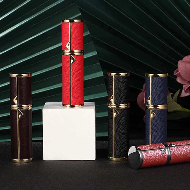 Factory best selling high quality custom color printing refillable bottom charge 5 ml mini size portable travel perfume atomizer