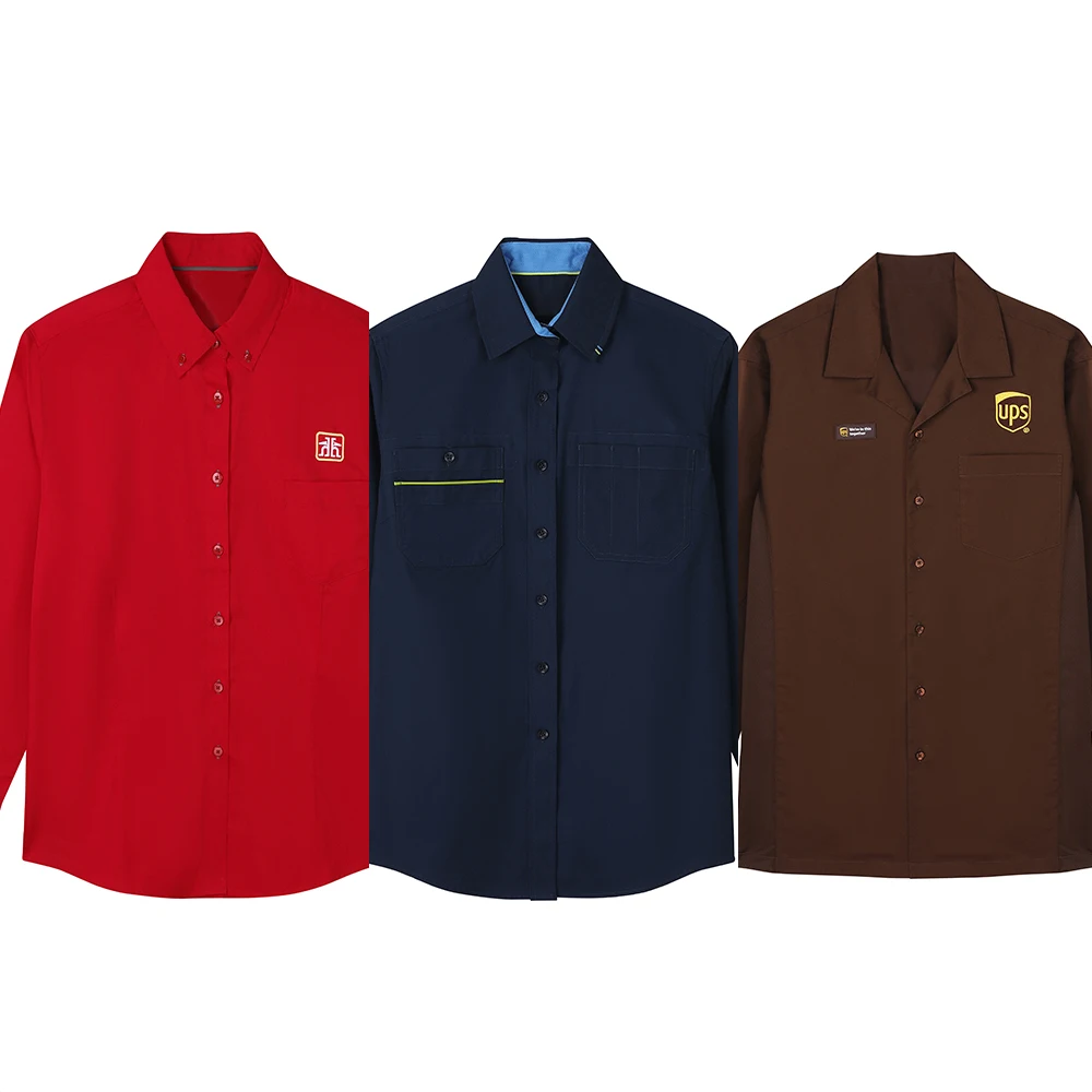 Oeko-Tex Custom Work Uniform Workwear Clothing Mechanic Engineer Work Long Sleeve Shirts for Men for Unisex