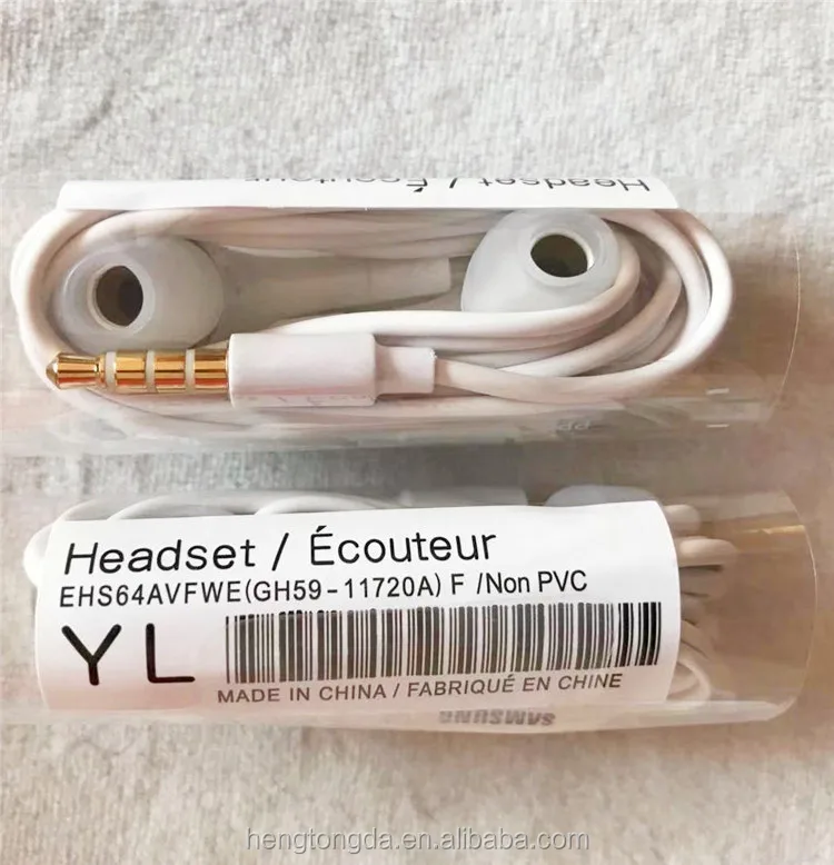Original wholesale EHS64 Good Bass Headphones YL Wired Earbuds For Samsung Galaxy S3 S4 S5 S6 Stereo Headset