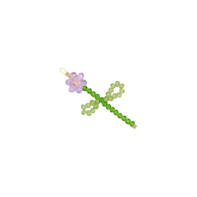 Hot Sale Crystal Beaded Hair Clips Bobby Pins Fashion Hairgrips Accessories For Women Barrette Hairclip Hairpin